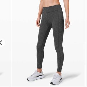 Lululemon Speed Up tight 28” heathered black size 4